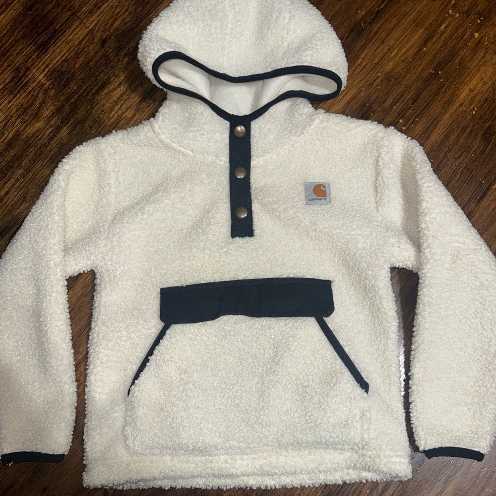 Carhartt Kids White Sherpa Hoodie